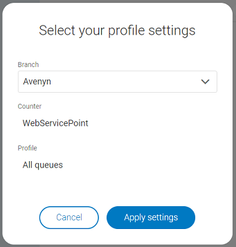 Profile settings